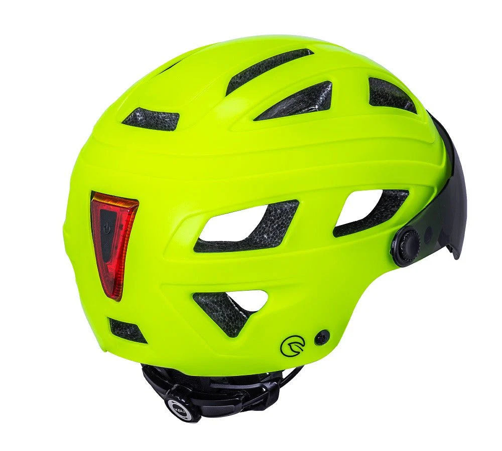 Casque Vélo avec Visière Kali CRUZ PLUS Jaune Fluo
