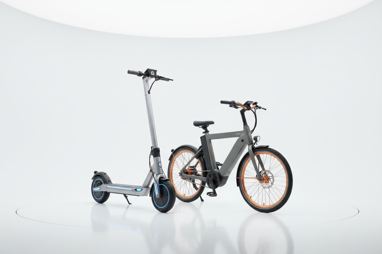 Image de produits ayant rapport au trottinette et vélo électrique 